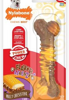 Nylabone DuraChew Flavor Frenzy Cheesesteak Flavored Dog Chew Toy, Regular