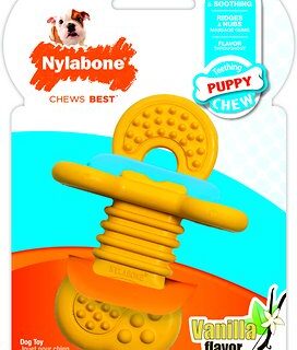 Nylabone Puppy Chew Rubber Teether Puppy Chew Toy, Small