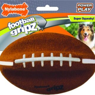 Nylabone Power Play Football Gripz Dog Toy, Medium