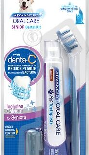 Nylabone Advanced Oral Care Senior Dog Dental Kit, Small