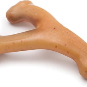 Benebone Rotisserie Chicken Flavor Wishbone Tough Dog Chew Toy, Small