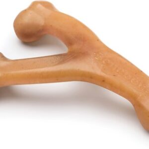 Benebone Rotisserie Chicken Flavor Wishbone Tough Dog Chew Toy, Medium