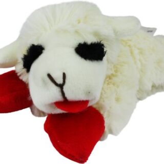 Multipet Lamb Chop Squeaky Plush Dog Toy, Mini