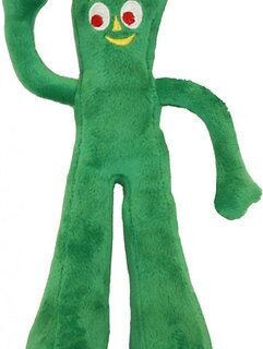 Multipet Gumby Squeaky Plush Dog Toy, Gumby, Plush