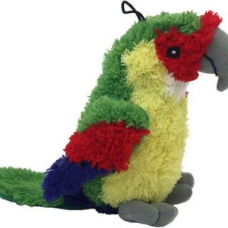 Multipet Look Who's Talking Parrot Plush Dog Toy