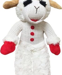 Multipet Standing Lamb Chop Squeaky Plush Dog Toy