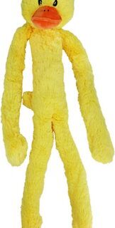 Multipet Swingin Slevins Squeaky Plush Dog Toy, Duck