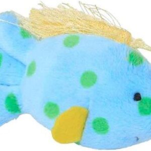 Multipet Look Who's Talking Fish Plush Cat Toy with Catnip