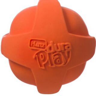 Dura Play Ball Squeaky Latex Dog Toy, Color Varies, Medium