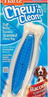 Hartz Chew 'n Clean Tuff Bone Tough Dog Chew Toy Toy, Color Varies, Large