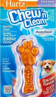 Hartz Tiny Dog Dental Duo Rawhide-Free Dental Dog Treat, Color Varies