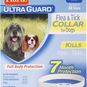 Hartz UltraGuard Flea & Tick Collar for Dogs, up to 26" Neck, 1 Collar (7-mos. supply)