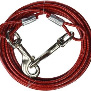 Dog Tie Out Cable, 20-ft