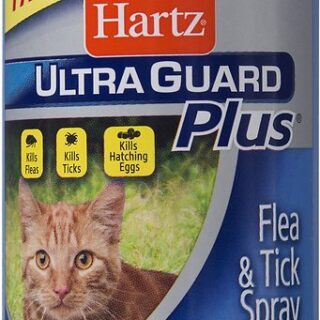 Hartz UltraGuard Plus Flea and Tick Spray for Cats, 237ml