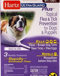 Hartz UltraGuard Plus Flea and Tick Spot Treatment for Dogs and Puppies, 3 Doses (3-mos. supply)